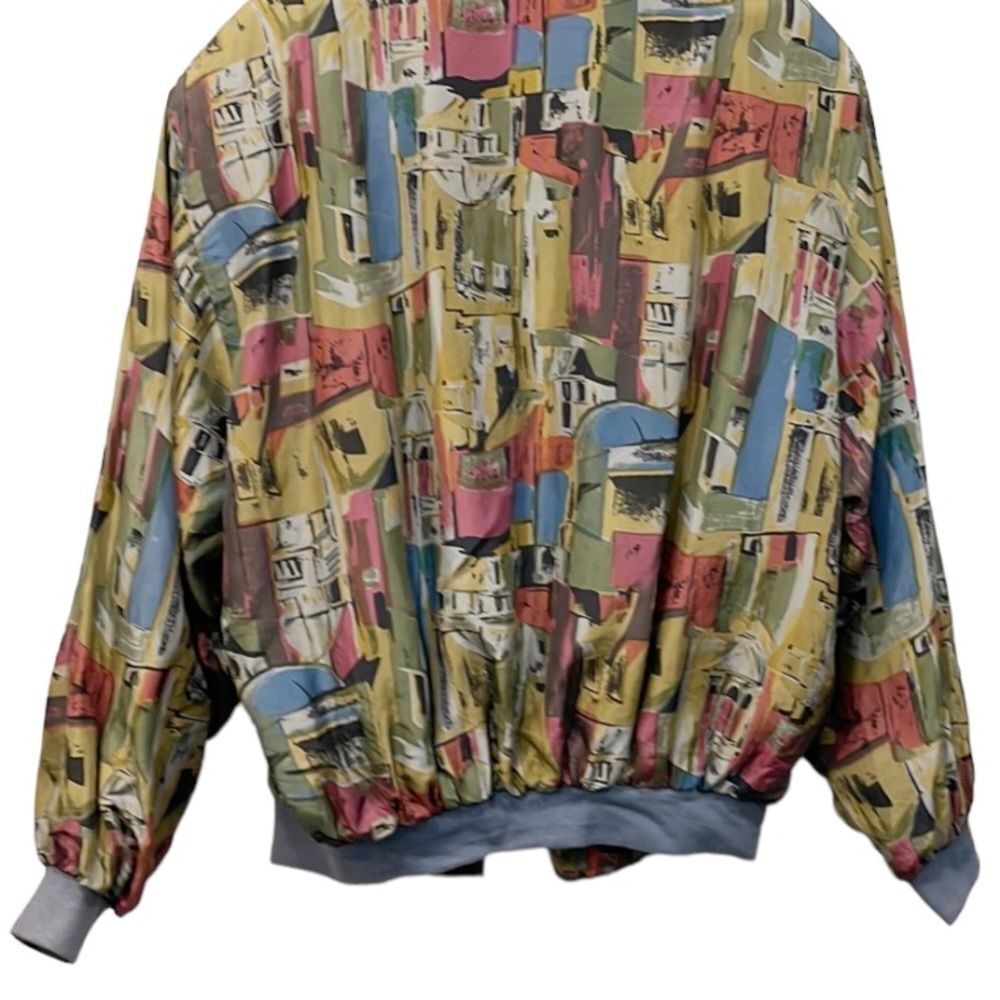 Colorful Patterned Bomber Jacket - Picture 8 of 8